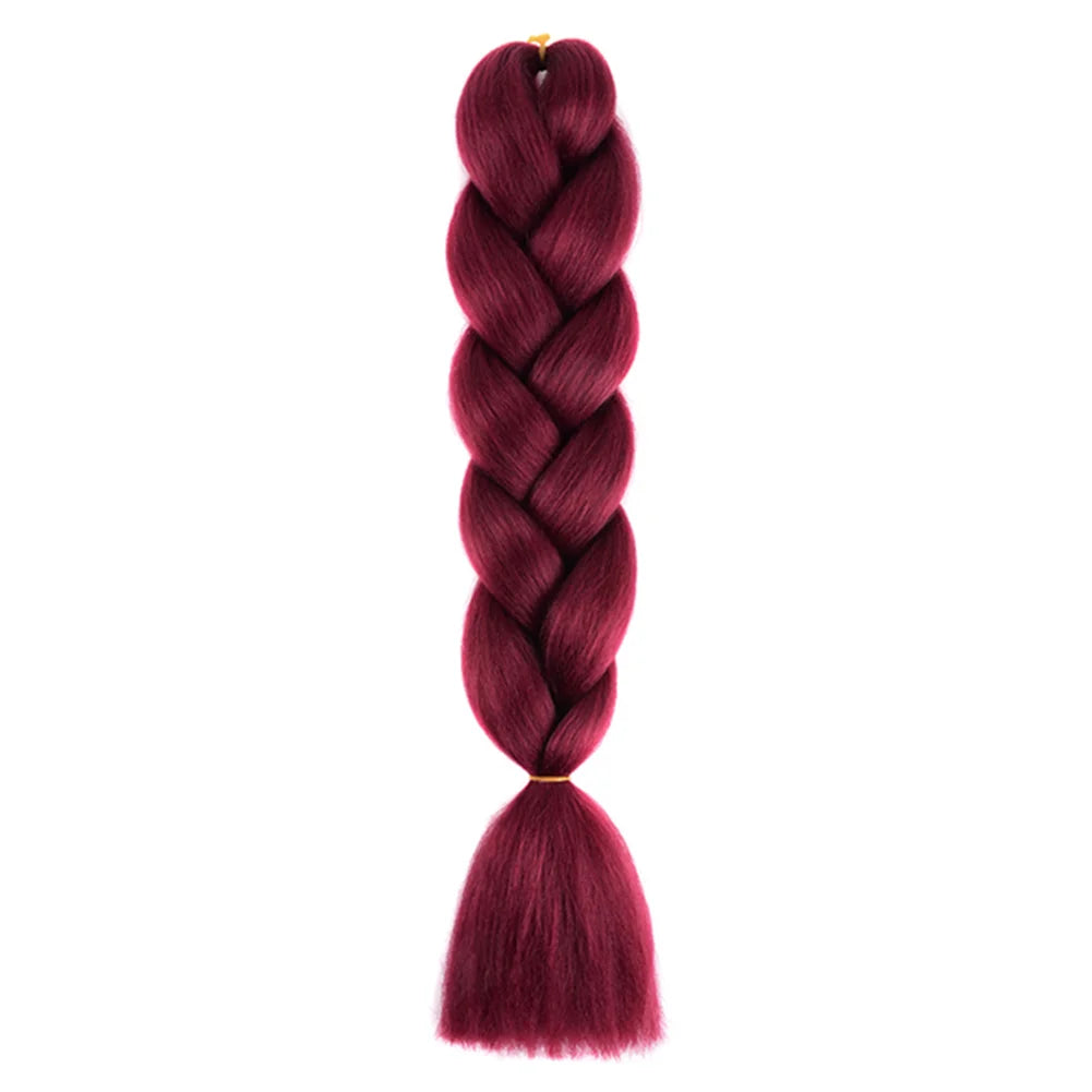24 Inches DIY Jumbo Braiding Hair Synthetic Hair Extensions Afro Ombre Crochet Braid Hair Wholesale For Women Viralgem Store