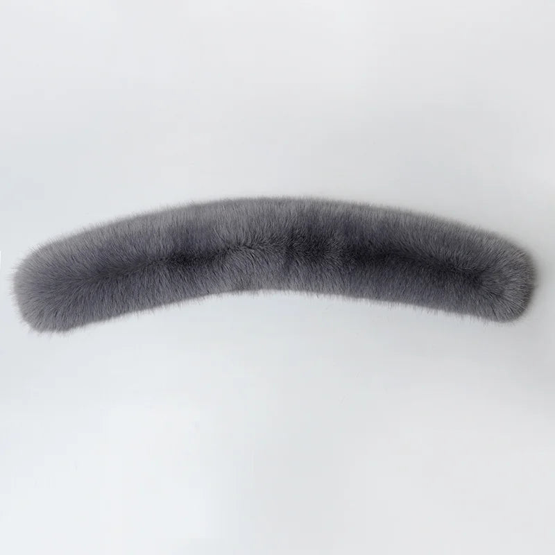 Women Faux Fox Fur Collar Shawl Furry Fur Collar For Winter Coat Hood Fur Decor Fake Fur Scarf Parkas Coat Fur Collar Scarves Viralgem Store