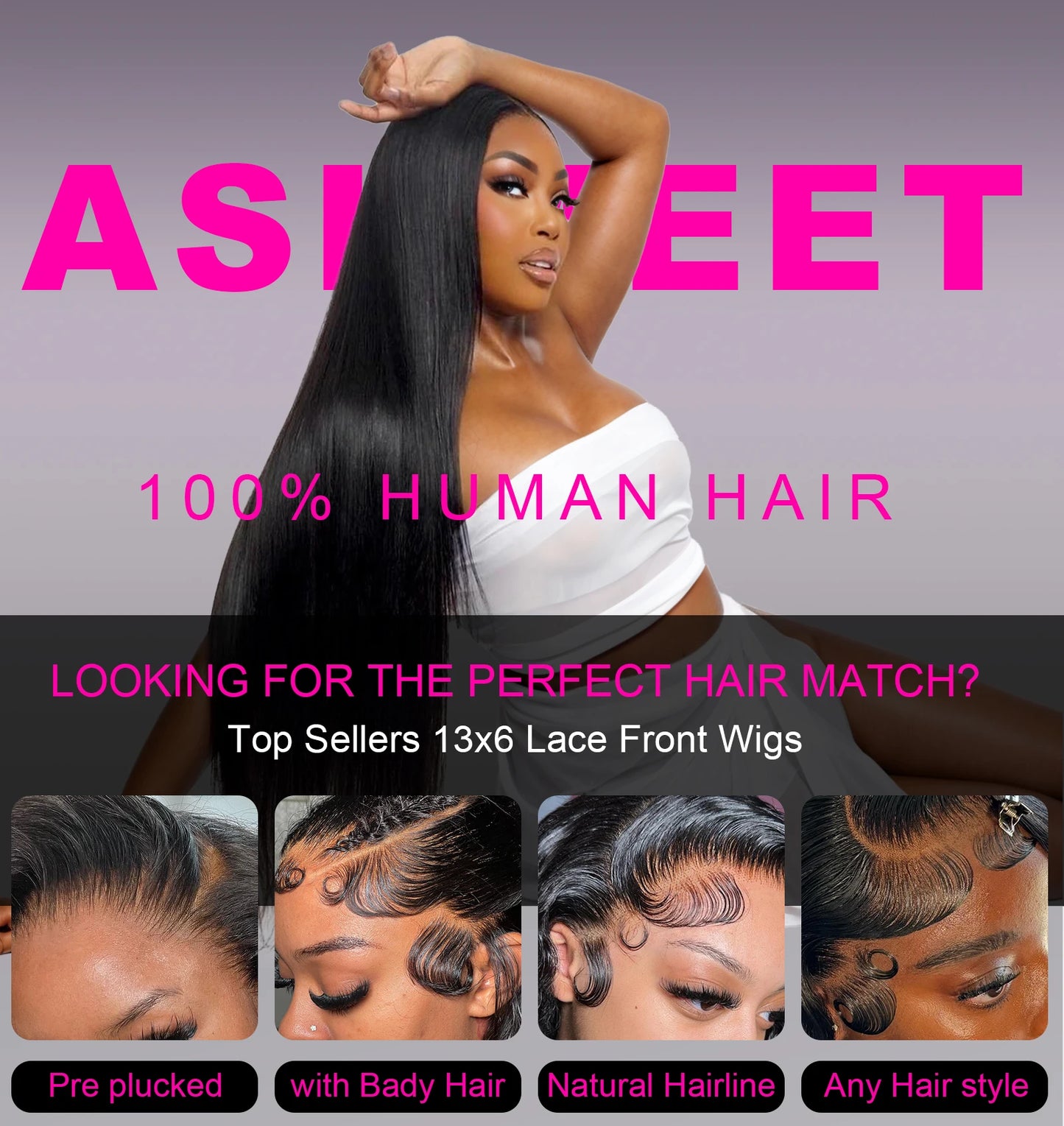 250 Density 40 36 Inch Straight Lace Front Wigs Human Hair 13x6 Hd Transparent Lace Front Human Hair Wigs Brazilian Virgin Hair