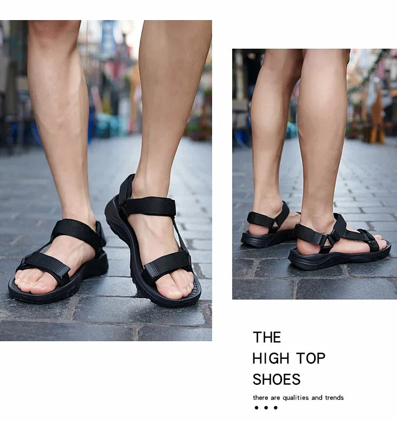 2024 New Men Sandals Non-slip Summer Flip Flops High Quality Outdoor Beach Slippers Casual Shoes Cheap Men's shoes Water Shoes Viralgem Store