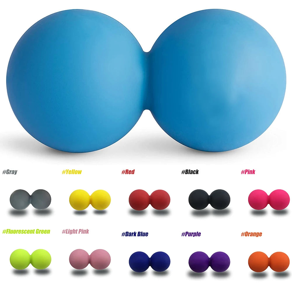 1Pc Peanut Massage Ball - Double Lacrosse Massage Ball & Mobility Ball for Physical Therapy for Trigger Point Therapy,Recovery