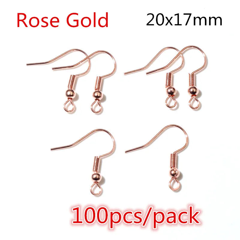 50-200pcs DIY Jewelry Making Accessories Findings Earring Hooks/Jump Rings/Lobster Clasps Craft