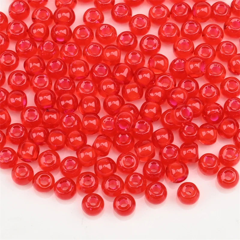 4.0mm Czech Glass Seed Beads Dye Core Small Glass Beads for DIY Making Jewelry Craft Bracelets Necklaces Earrings