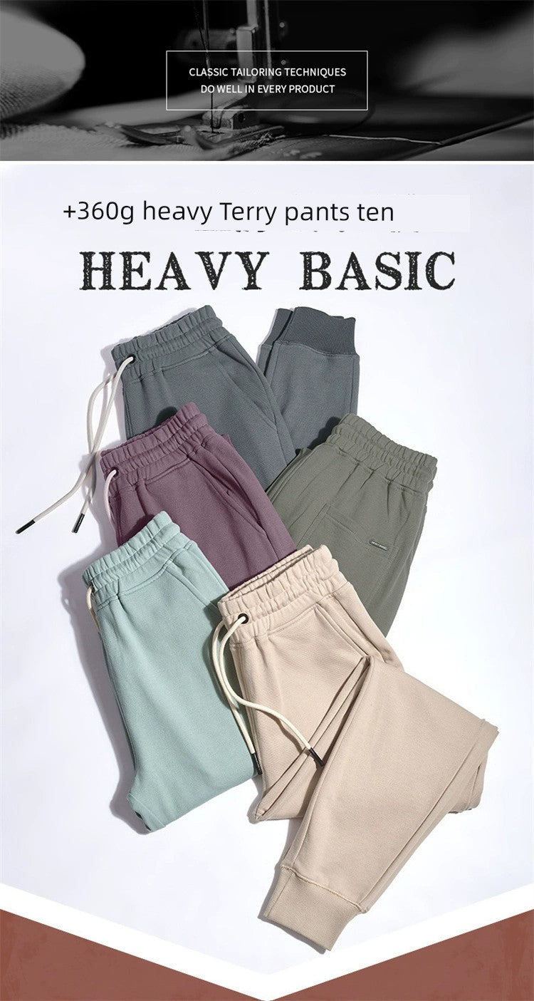 Sweatpants Spring & Fall Men Loose Pure Color Workout Exercise Pants