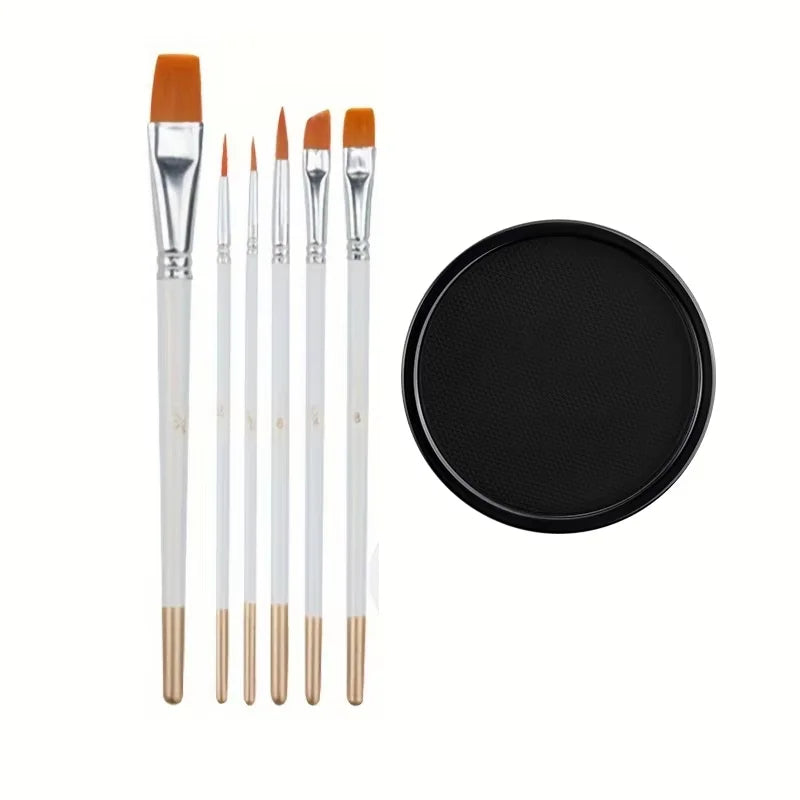 30G Water Solubility Monochromatic Body Paint Black And White Makeup Face Paint Halloween Party Waterproof Makeup Body Painting