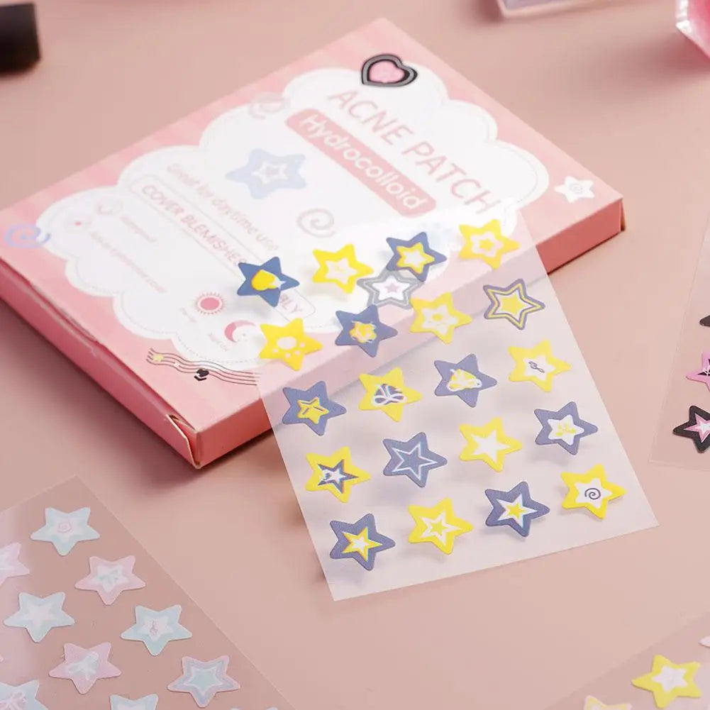 1PC Colorful Star Shaped PE Pimple Patches Acne Invisible Removal Skin Care Stickers Concealer Face Spot Beauty Makeup Tools