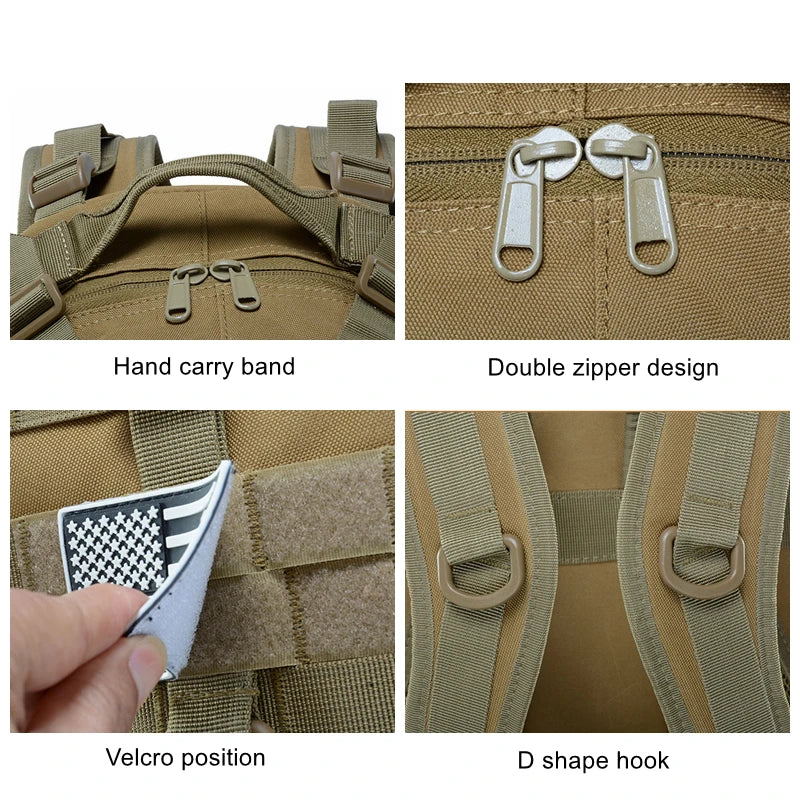 25L 900D Nylon Waterproof Backpack Outdoor Military Rucksacks Tactical Sports Camping Hiking Trekking Fishing Hunting Bag