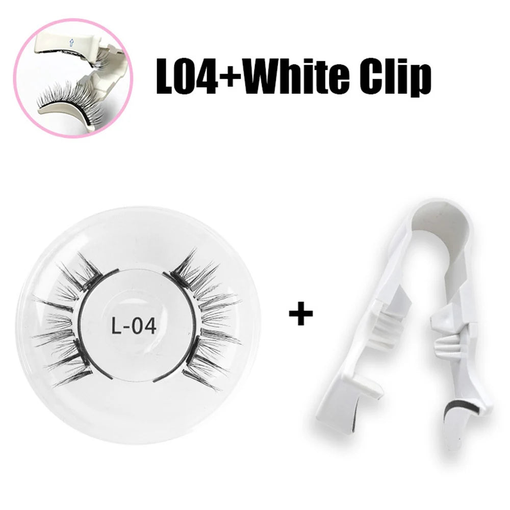 3D Lash Curler Magnetic False Eyelashes No-Glue Needed Eyelash Extension Clip On Tweezers Sexy, Light , Soft Mink Fake Lashes