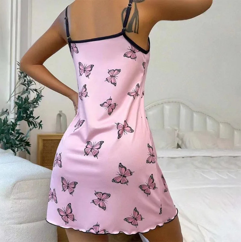 Women Pajamas Nightgowns Nightdress Slip Skirt Comfortable Ventilate Casual Viralgem Store