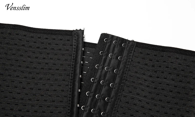 Vensslim Men Slimming Body Shaper Belt Weight Loss Tummy Control Strap Hooks Waist Trainer Workout Fitness Compression Corset Viralgem Store