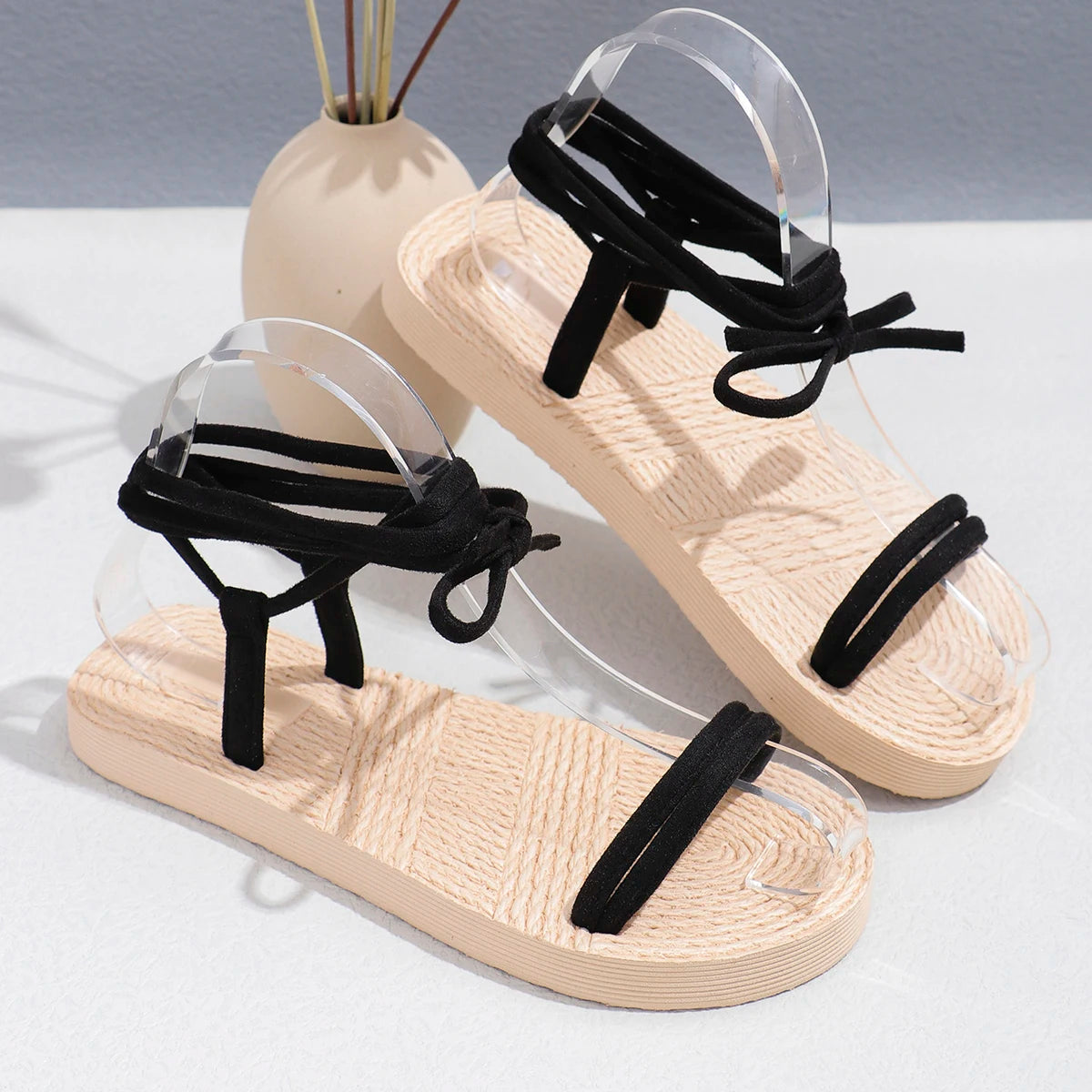 Women's fashion trend anti-slip wear comfortable lightweight soft soled strappy sandals