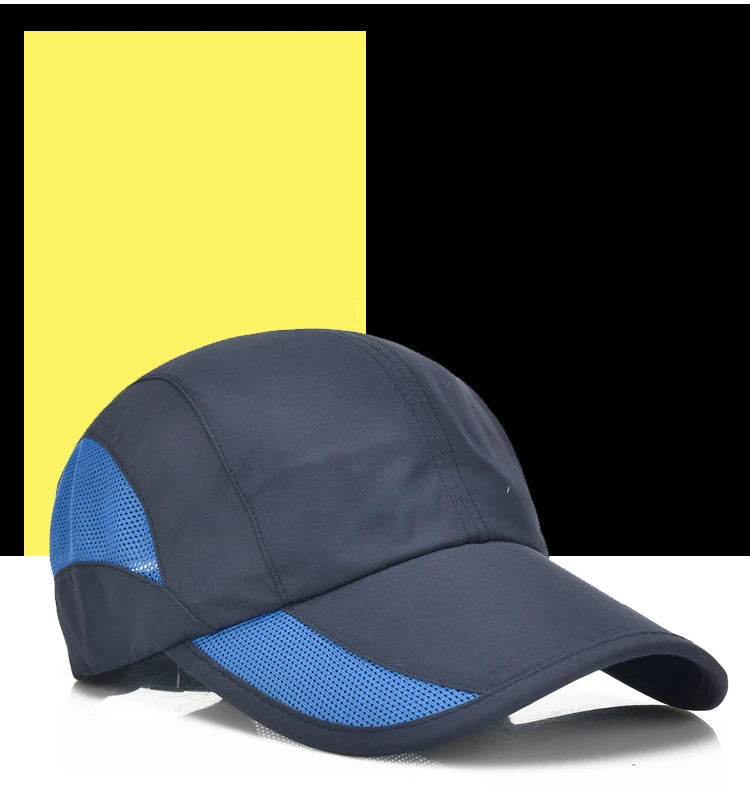 2024 New Men's Quick Drying Baseball Cap Korean Outdoor Sunscreen Visor Women's Athleisure Waterproof Mesh Cap Viralgem Store
