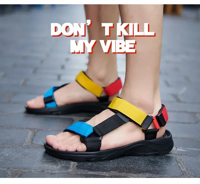 2024 New Men Sandals Non-slip Summer Flip Flops High Quality Outdoor Beach Slippers Casual Shoes Cheap Men's shoes Water Shoes Viralgem Store