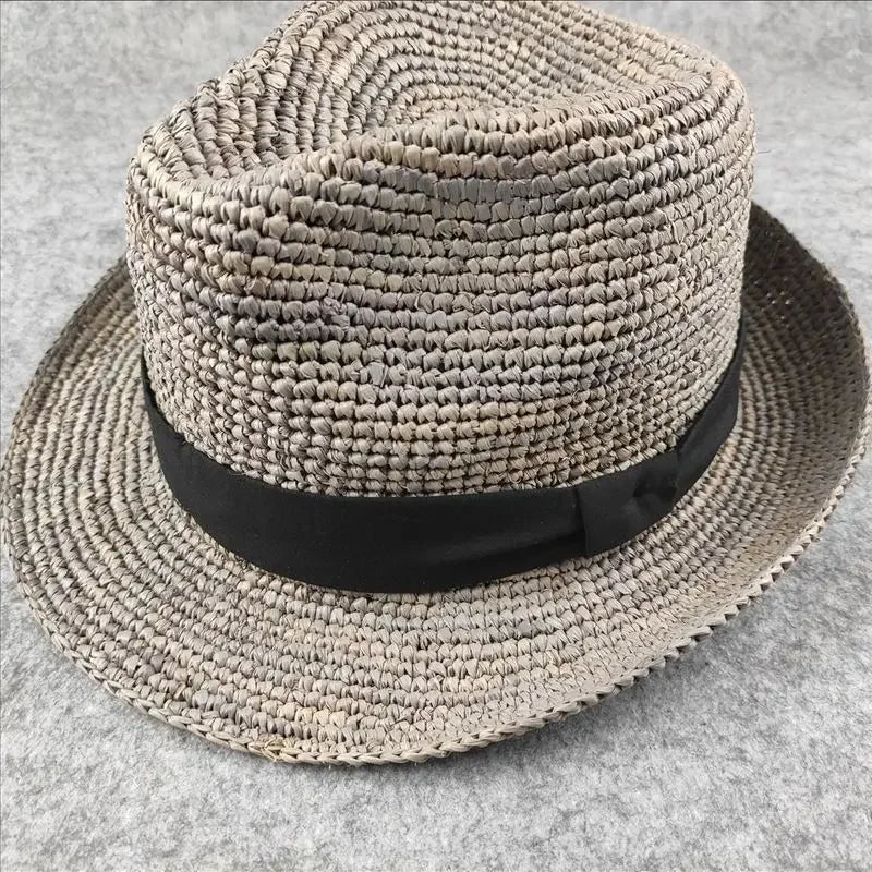 XL Large Size 61cm Panama Straw Hat for Woman and Man Foldable Straw Woven Sun Hat UPF 50+ Uv Sun Protection Shading Summer  Hat