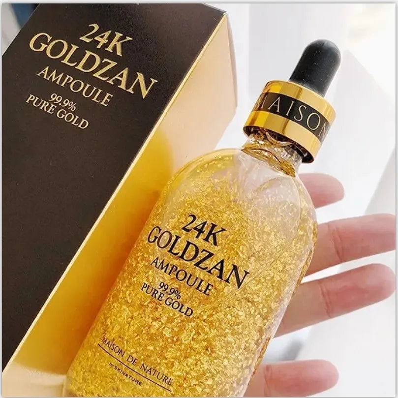 24K Gold Niacinamide Face Serum Anti Aging Hyaluronic Acid For Face Shrinks Pores Korean Skin Care Products Korean Cosmetic M1P2