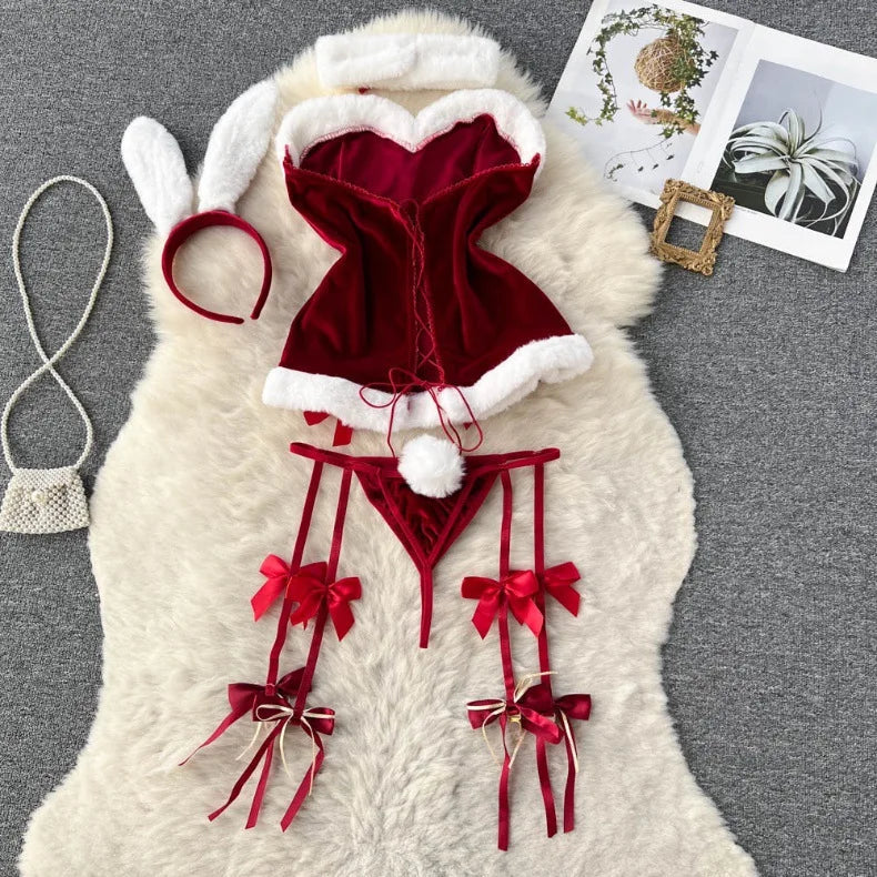 Women's Bras Women's Underwear Sets y Lingerie Outfit Bra And Panty Set Woman Clothes Attractive Chest Suspenders Below Viralgem Store