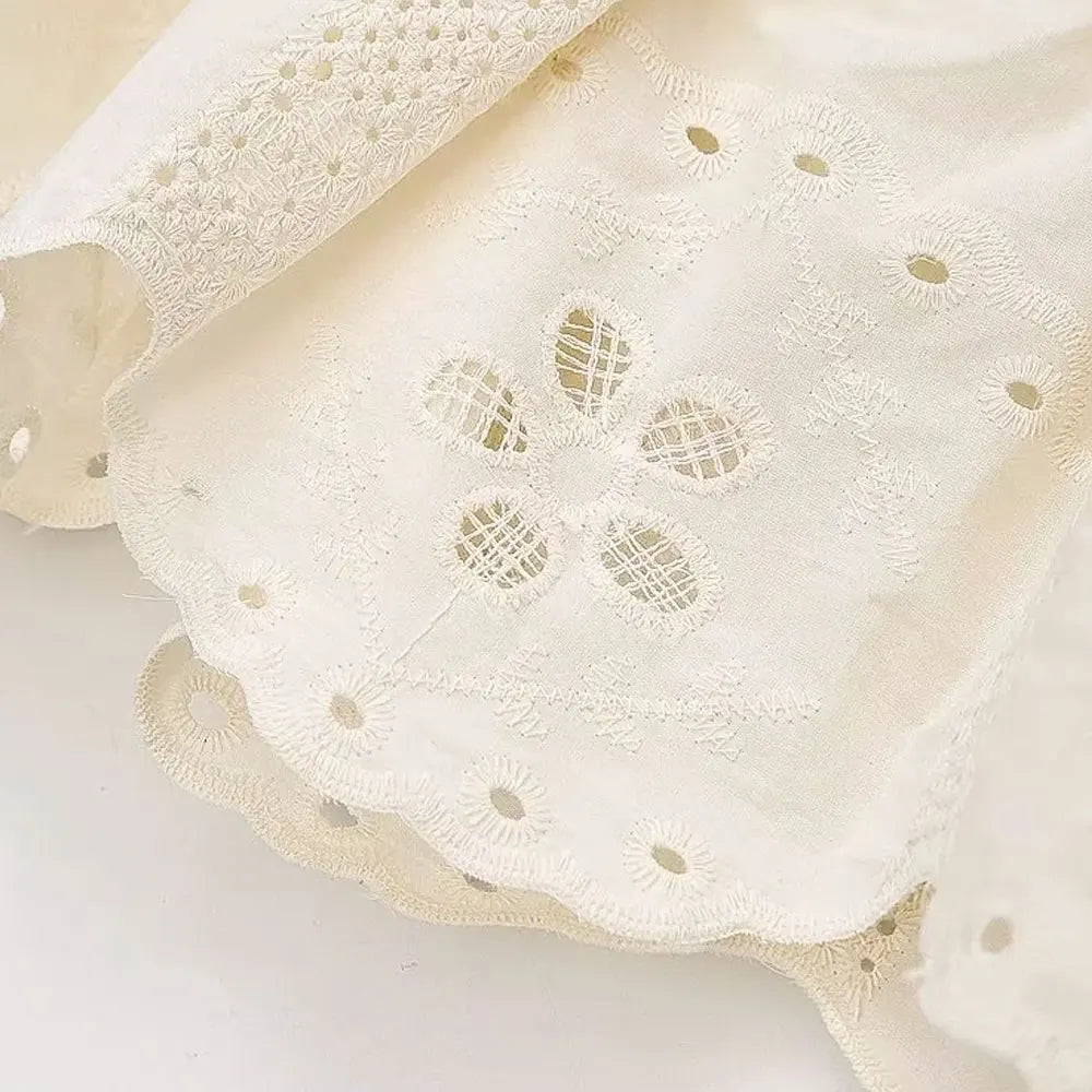 TRAF Women Fashion Embroidery Cropped Tank Tops And High Elastic Waist Shorts Female Two Piece Sets Mujer Viralgem Store