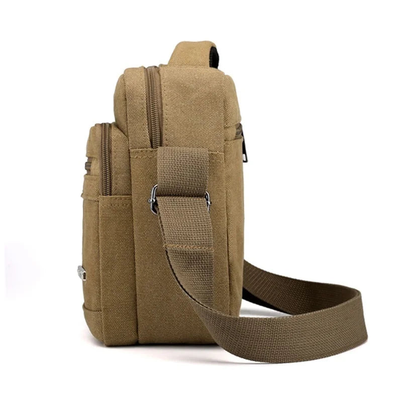 2022 New Men Canvas Shoulder Bag Casual Travel Men's Crossbody Bag Luxury Men Messenger Bags Satchel Handbags Tote