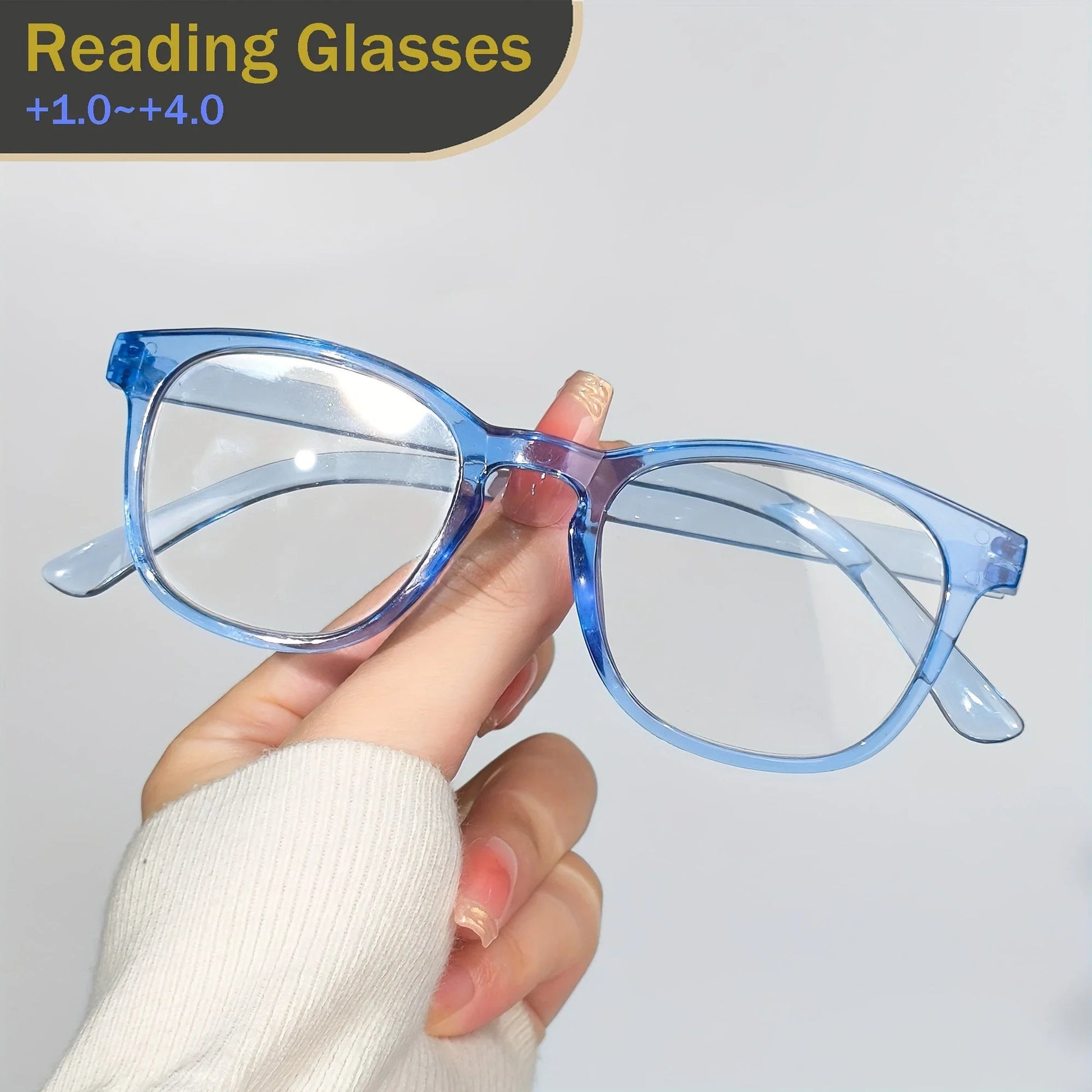 6pcs Fashion Oval Reading Glasses Colorful Chic Presbyopic Glasses For Women Men 1.0 To +4.0 Viralgem Store