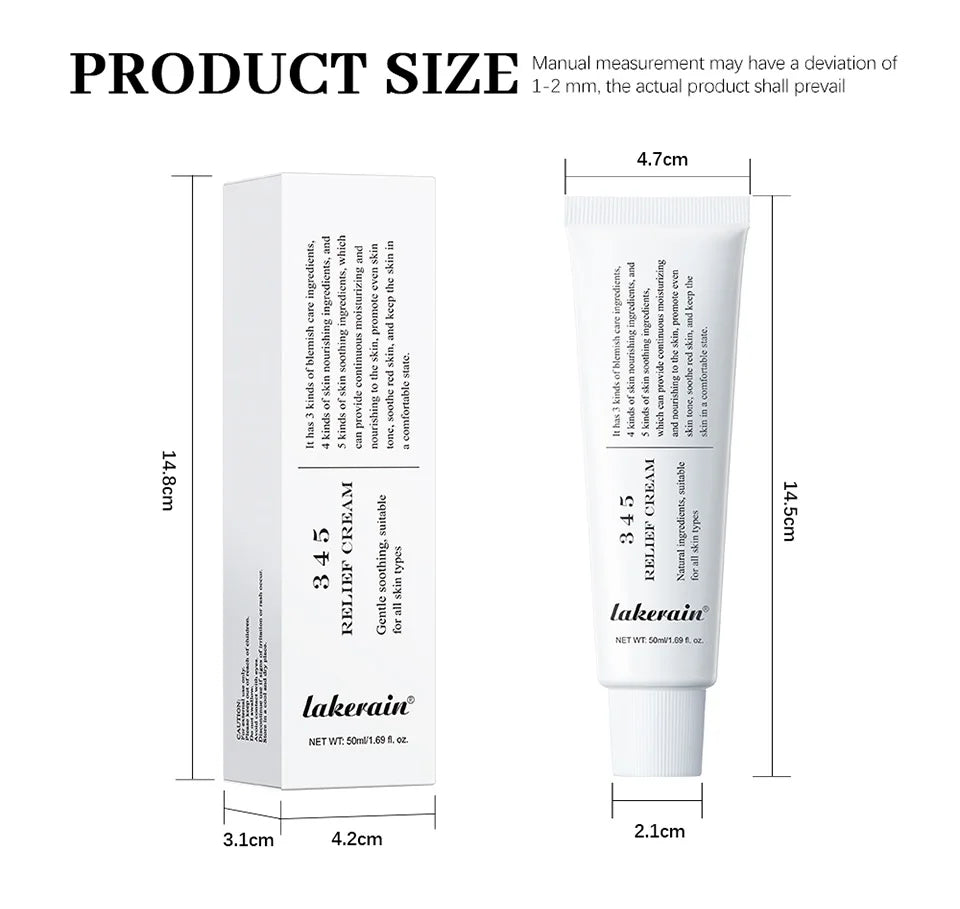 345 Relief Cream Address Blemishes Nourish Skin And Provide Moisturizing And Calming  Lifting Beauty Moisturizer Korean Product Viralgem Store