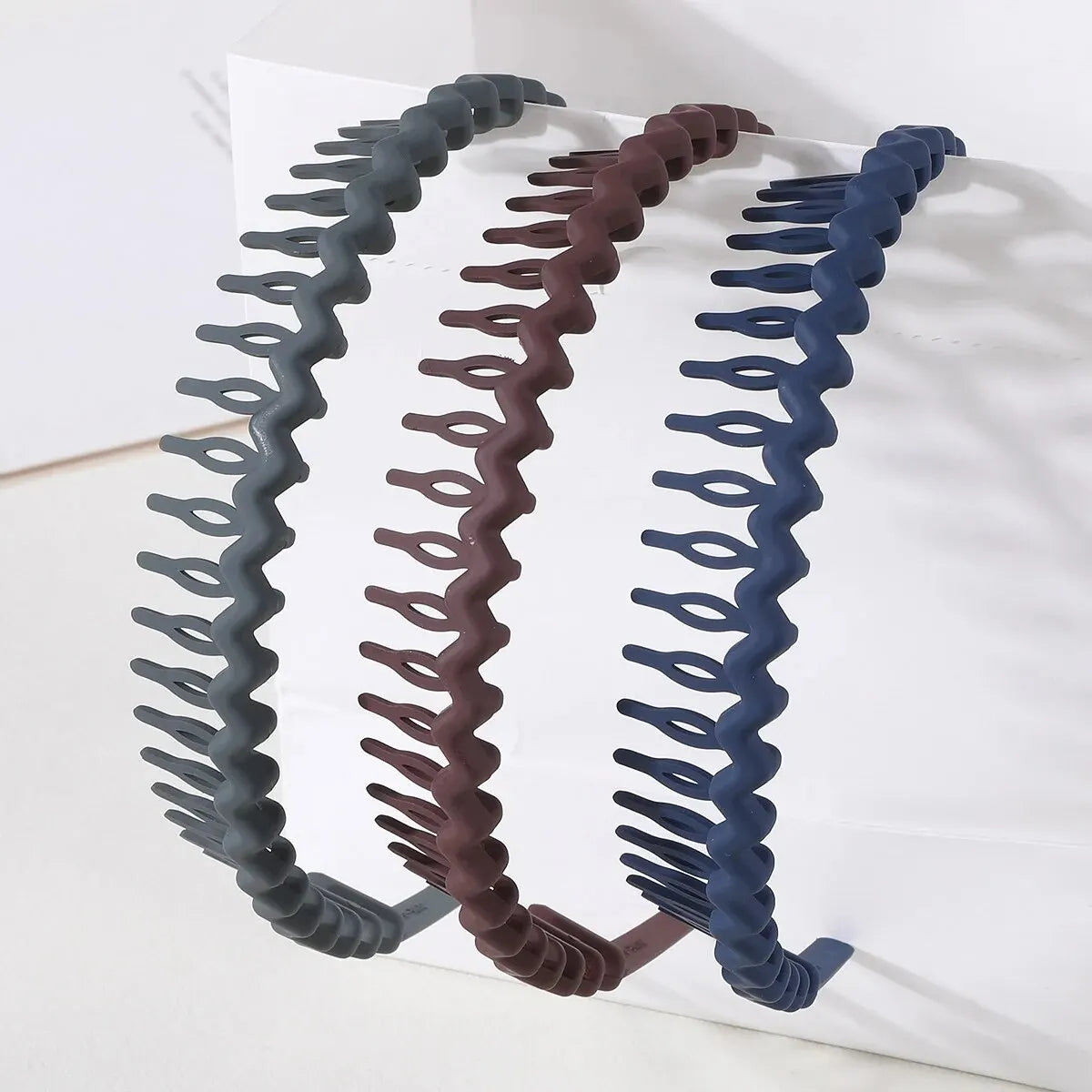 3Pcs Fashion Non-slip Hair Bands for Women Men Wave Shape Simple Headband Girls Face Wash Hairband Hair Accessories Headwear