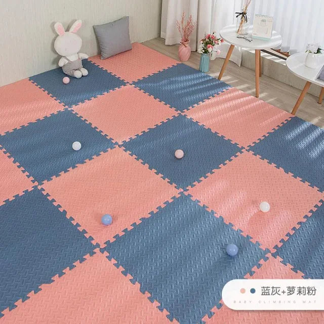 16pcs Foam Baby Play Mat Puzzle Mat Kids Interlocking Exercise Tiles Rugs Puzzle Floor Tiles Toy Carpet Soft Carpet 30*30*1cm Viralgem Store