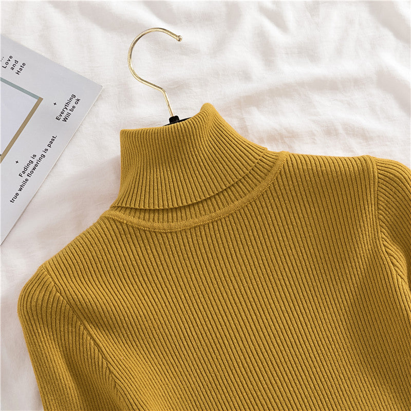 Women Turtleneck Sweater Knitted Soft Pullovers Cashmere Jumpers Basic Soft Sweaters For Women 2024 Autumn Winter