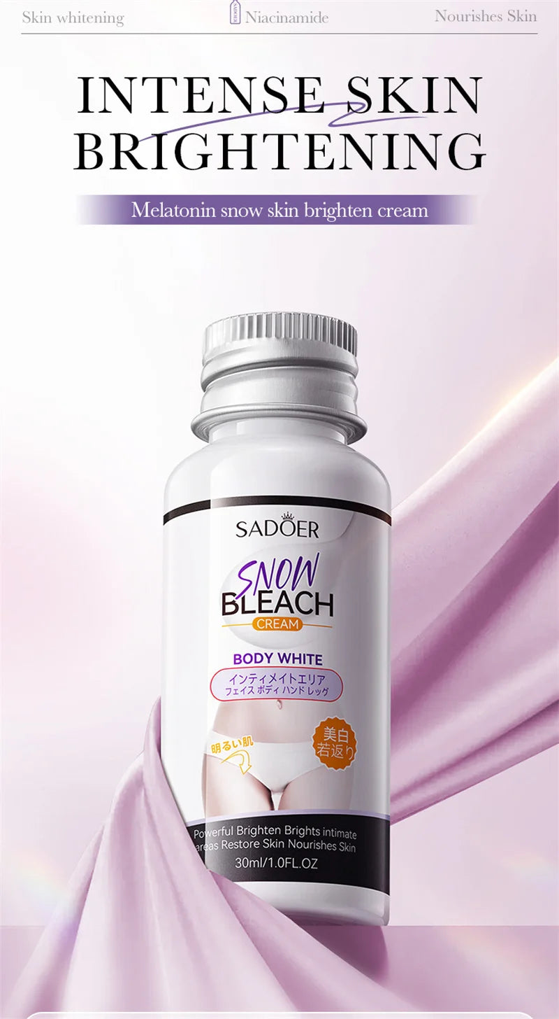 Whitening Cream Private Parts Underarm Bleaching Serum Whiten Butt Knee Brighten Inner Thigh Intimate Parts Dark Remove Melanin Viralgem Store