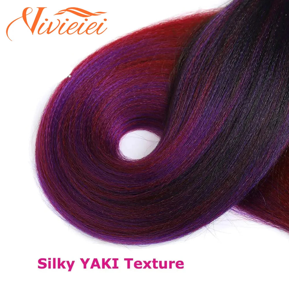 Synthetic Jumbo Braids Hair Extensions 28 Inch Braiding Hair Pre Stretched Orange Green White Blue Red Pink Purple Braids Viralgem Store