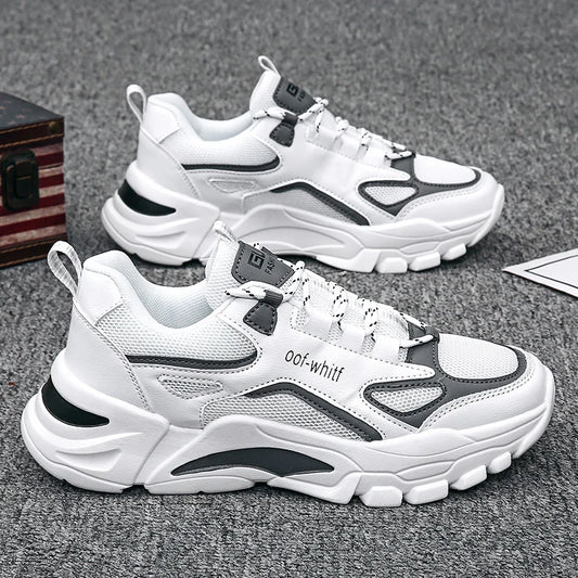 2024 New Men Sneakers Mesh Breathable Outdoor Running Shoes Fashion Casual Tennis Shoes Lightweight Comfortable Male Sport Shoes