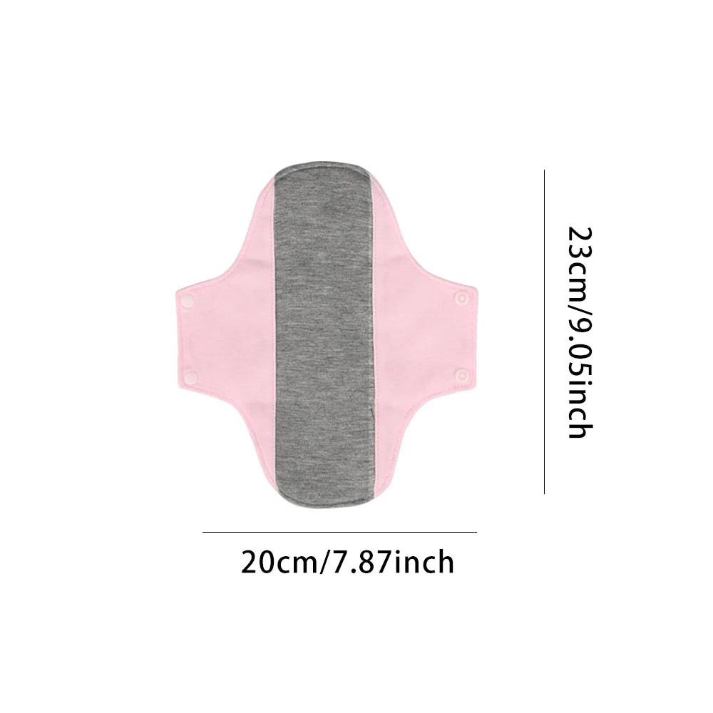 3Pcs Washable Graphene Menstrual Cloth Pads Set 19G 20*23Cm Reusable Soft Panty Liner Sanitary Pad Women Period Panties Pad