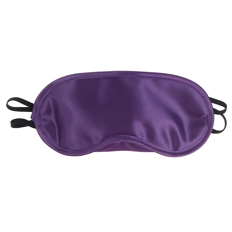 1PC Silk Eye Mask Eyeshade Cover Shade Soft Blindfold Travel Eyepatch Natural Sleeping Eye Patch Sleep Mask Women Men