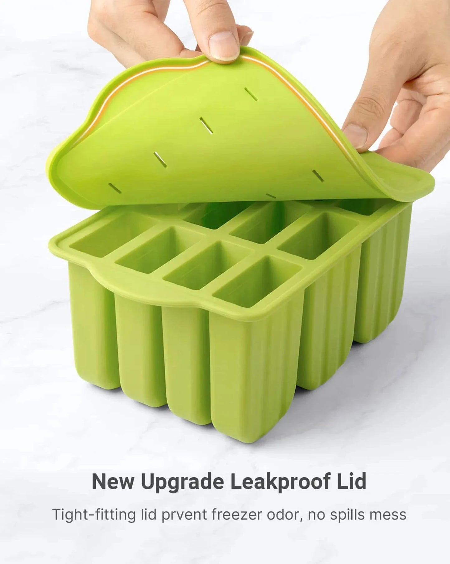 Summer DIY Ice Cream Tools With Wooden Sticks Silicone Popsicle Molds Kitchen Accessories Quench Thirst Snacks for Children