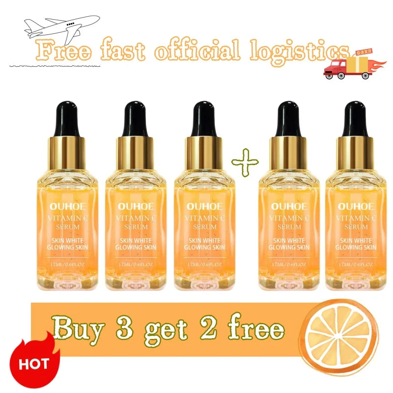 VC Whiten Glowing Skin Serums Moisturizing Repair Facial Roughness Enlarged Pores Antioxidant Cosmetics 1/3/5 pcs