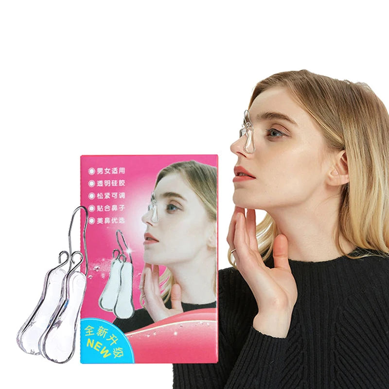 6Pcs/Set Beauty Nose Up Lifting Bridge Shaper Massage Tool No Pain Nose Shaping Clip Clipper Women Girl Massager 3 Size