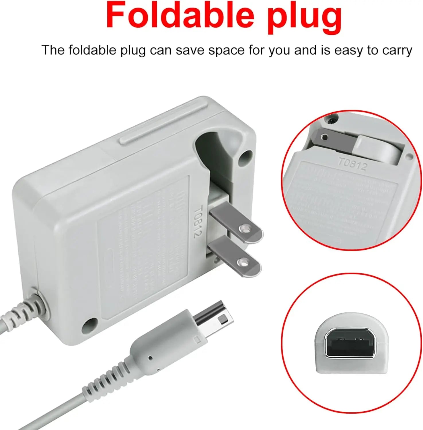 AC Adapters Game Charger For Nintendo Dsi Ndsi 3DS/ DSi/DSi XL/ 2DS/ 2DS XL/New 3DS XL 100-240V Wall Plug Adapter For 3DS Viralgem Store