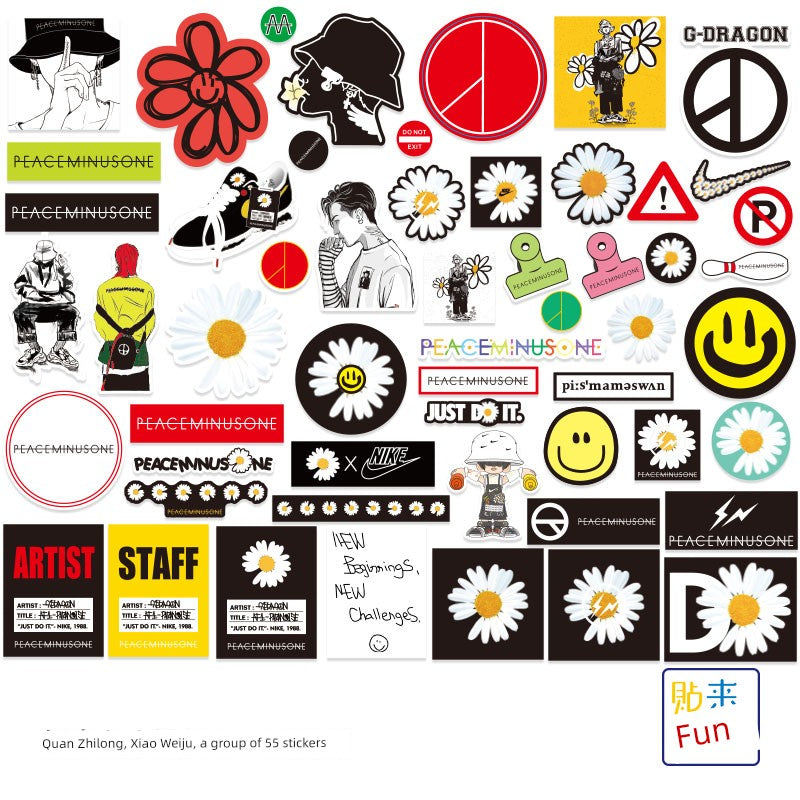 55 PCs G-Dragon Little Daisy Street Fashion Tablet