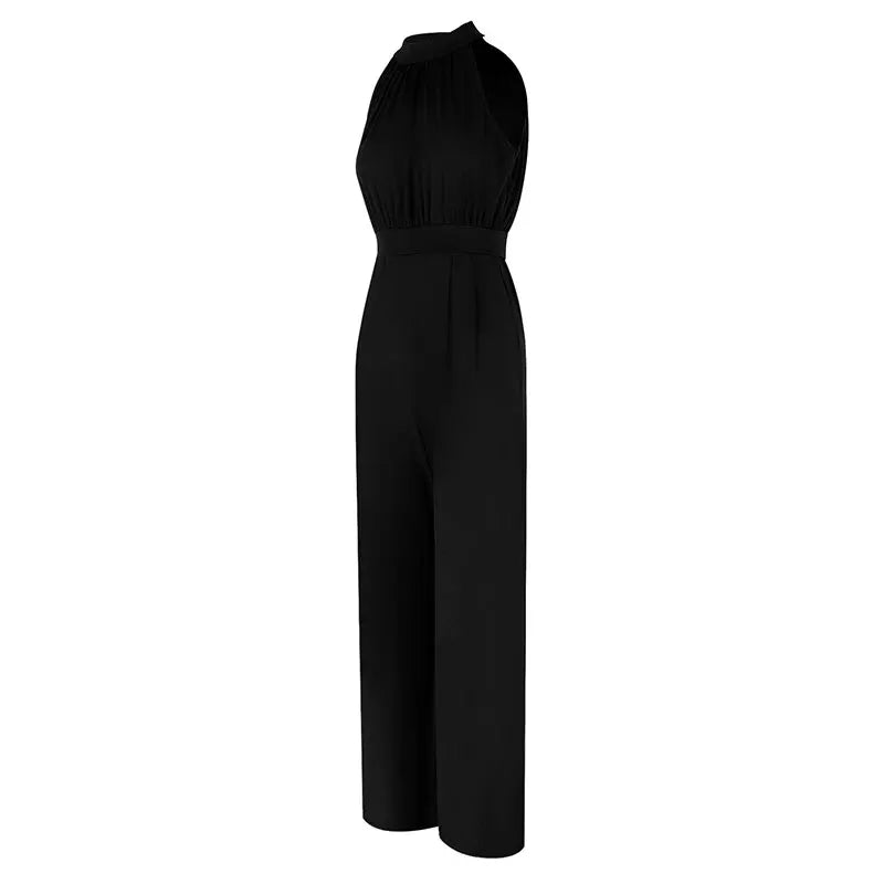 Spring Women's Jumpsuits New Streetwear Fashion Casual Slim Club Party Jumpsuits Sexy Black Sleeveless Female Elegant Clothing Viralgem Store