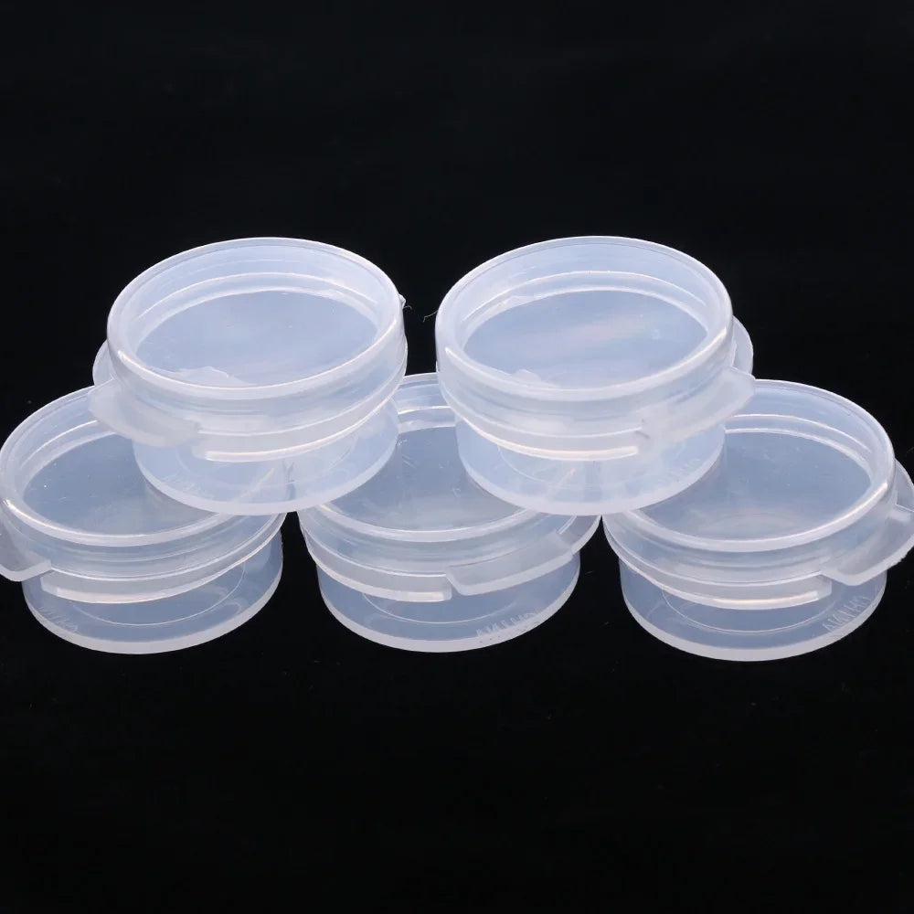 5/10/20/50Pcs 5g Make Up Jars Mini Sample Bottle Sealing Pot Face Cream Container Plastic Transparent Case Salad Sauce Box