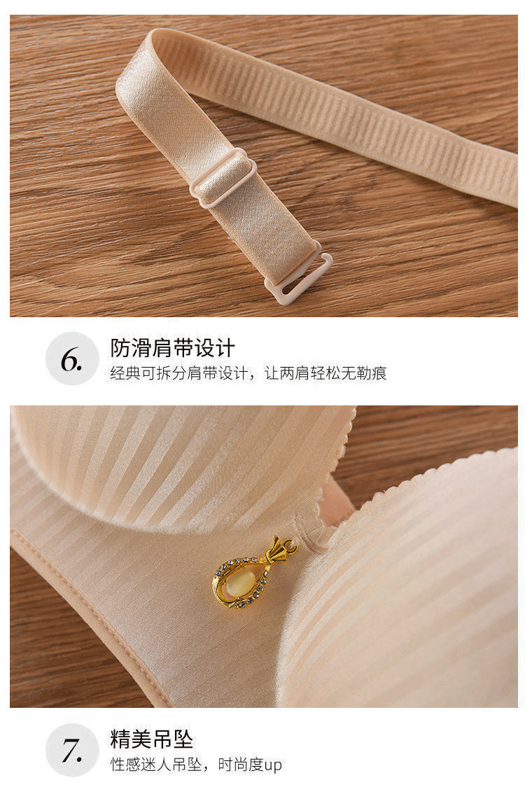 2024 New Girl's 8cm thickened Bra Steamed Bread Cup  Adjustable Underwear  No Mark  No Steel Ring  Breast Lingerie push up Bras
