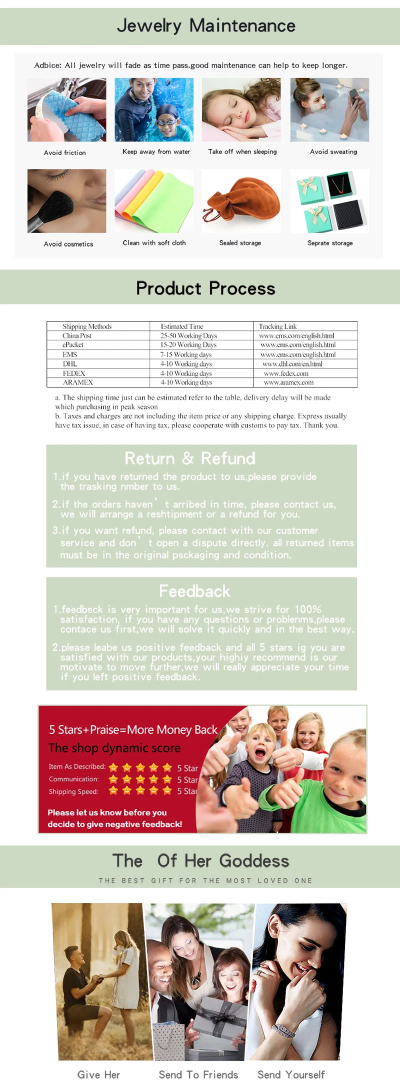 Uilz Fashion 1 Pcs Round Cz Zirconia White Rose Gold Color Extenders Extension Clasp for Bracelet or Necklace