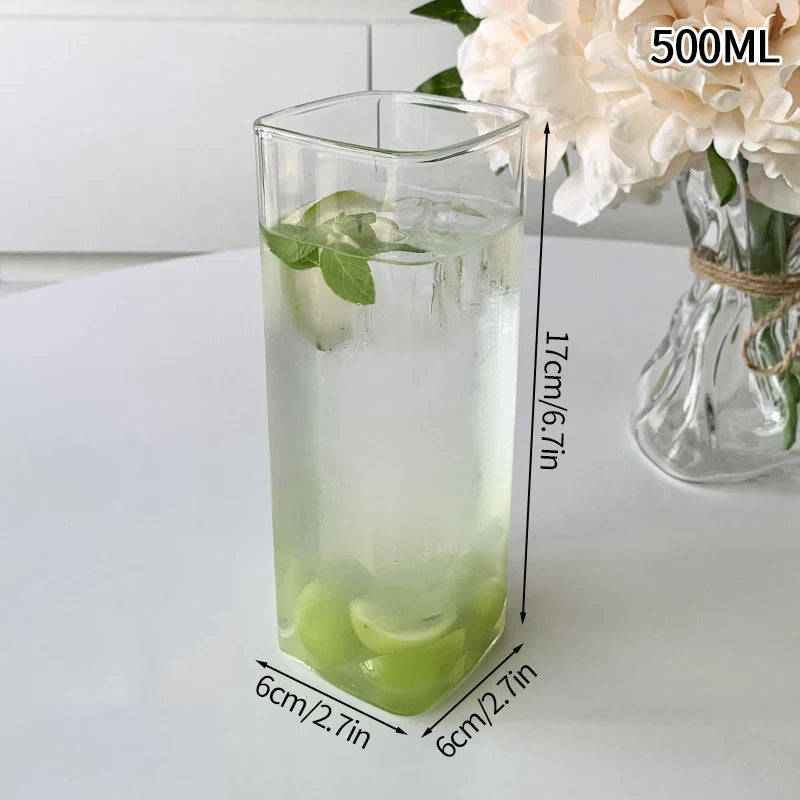 250ml-865ml INS Glass Cup Pineapple Shape Coffee Mug Transparent Cocktail Bar Beverages Soda Water Juice Mugs Cup Drinkware Viralgem Store