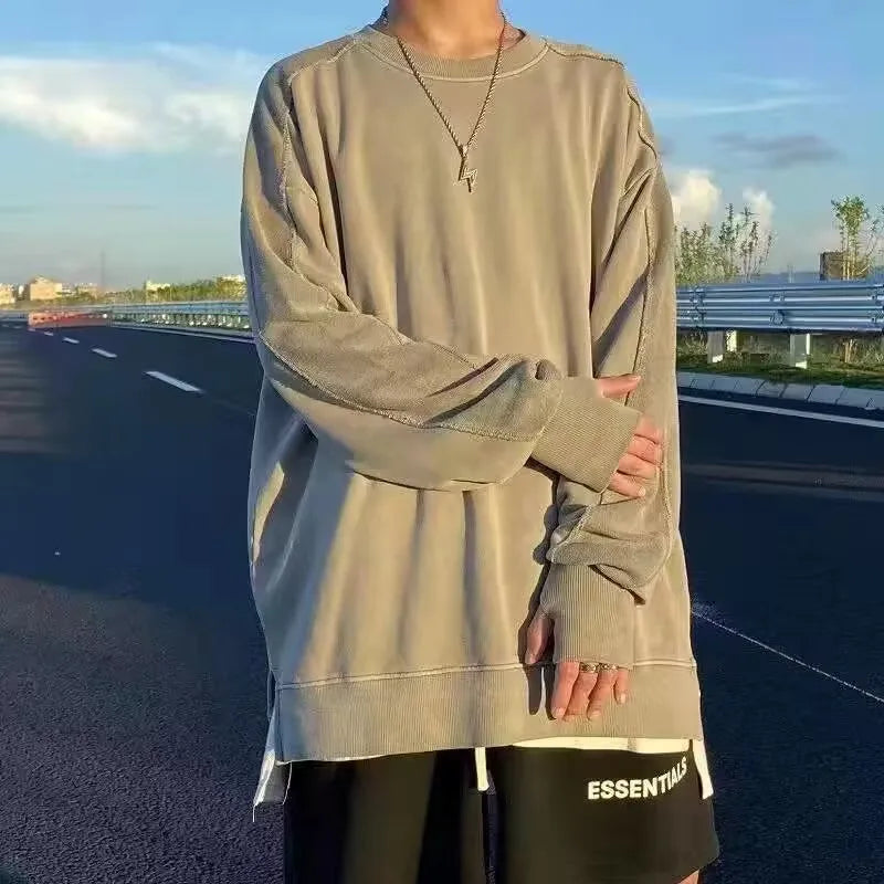 2021 Hoodies Sweatshirt WOMEN Black White Hip Hop Punk Pullover Streetwear Casual Fashion Clothes WOMEN Oversized Korean Harajuk