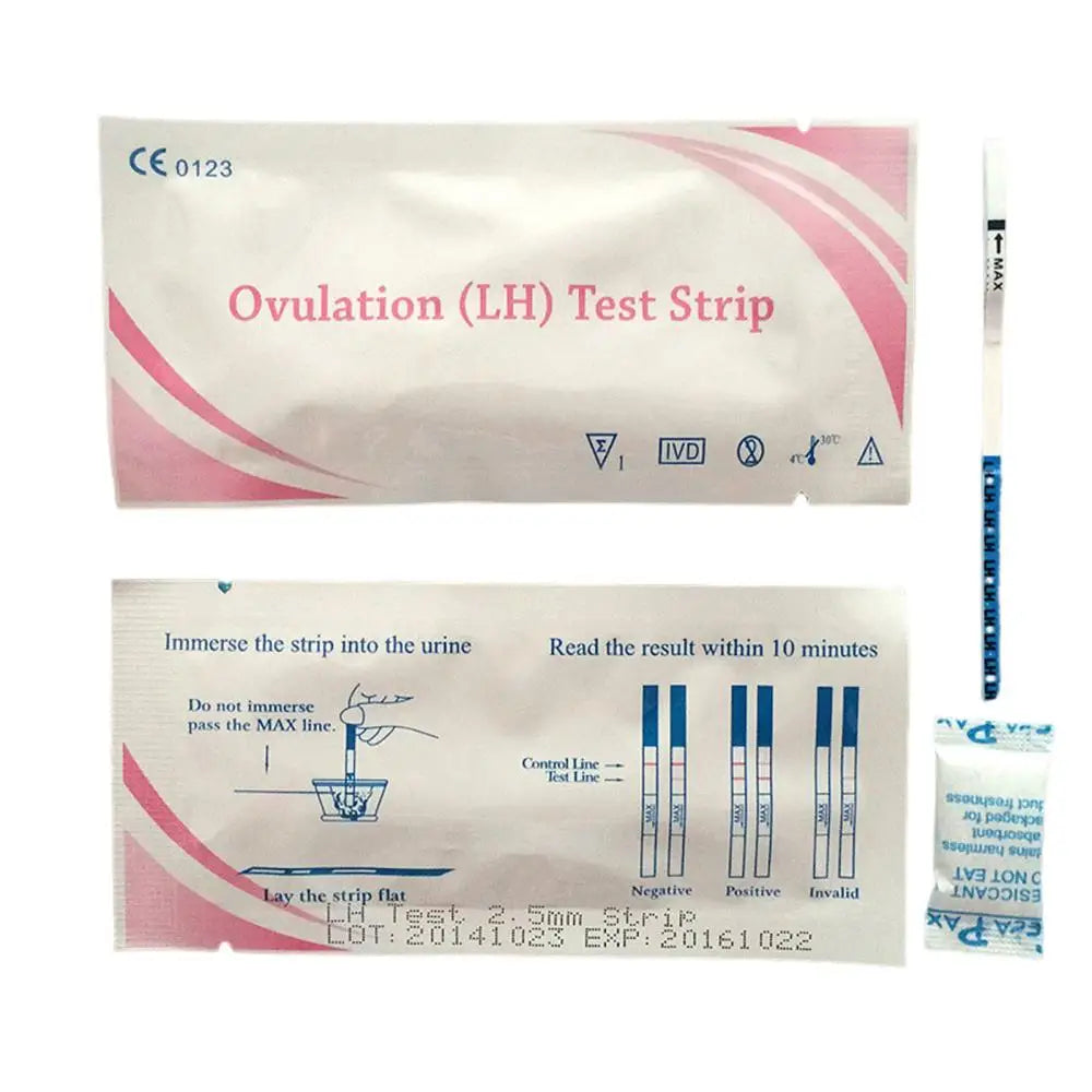 10/20/50pcs Ovulation Test Strips Clean Background & Clear Results LH Strips for Women Home Testing