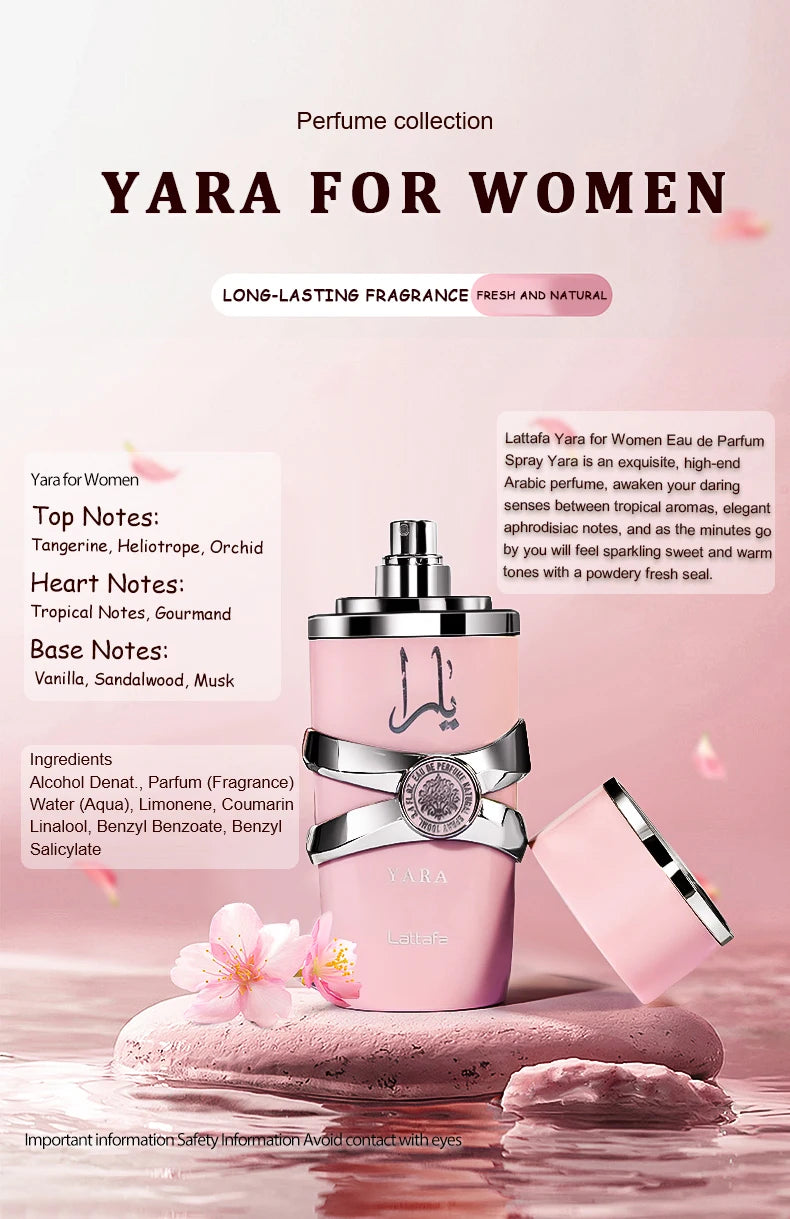 100ml Fragrance for Men Original Perfume Spray Deodorant for Men and Women Gift Yara Moore Douce Asad A Lasting Date Deodorants Viralgem Store