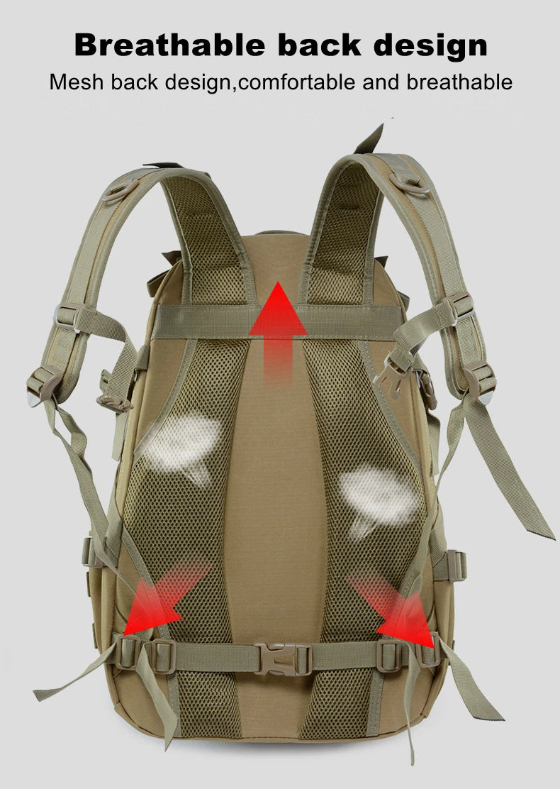 25L 900D Nylon Waterproof Backpack Outdoor Military Rucksacks Tactical Sports Camping Hiking Trekking Fishing Hunting Bag