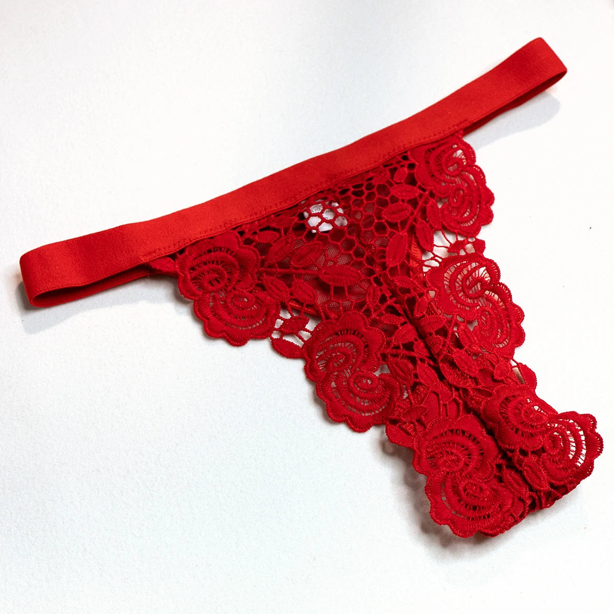 Yimunancy 2-Piece Flroal Lace Erotic Set Women Cut Out  Fashion Chain Decorated Lingerie Set Sexy Brief Kit Viralgem Store