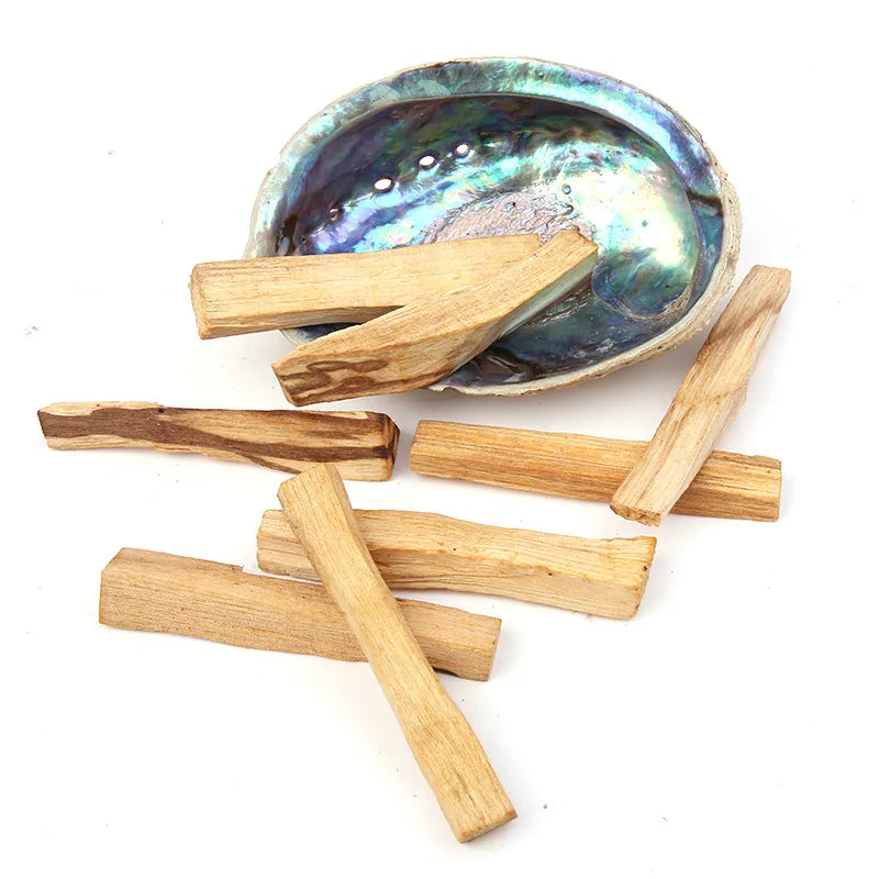 1-50PCS White Sage & Palo Santo for Smudging, Healing Purify Natural Incense Sticks Wooden Smudging Strips Aroma Diffuser Stains