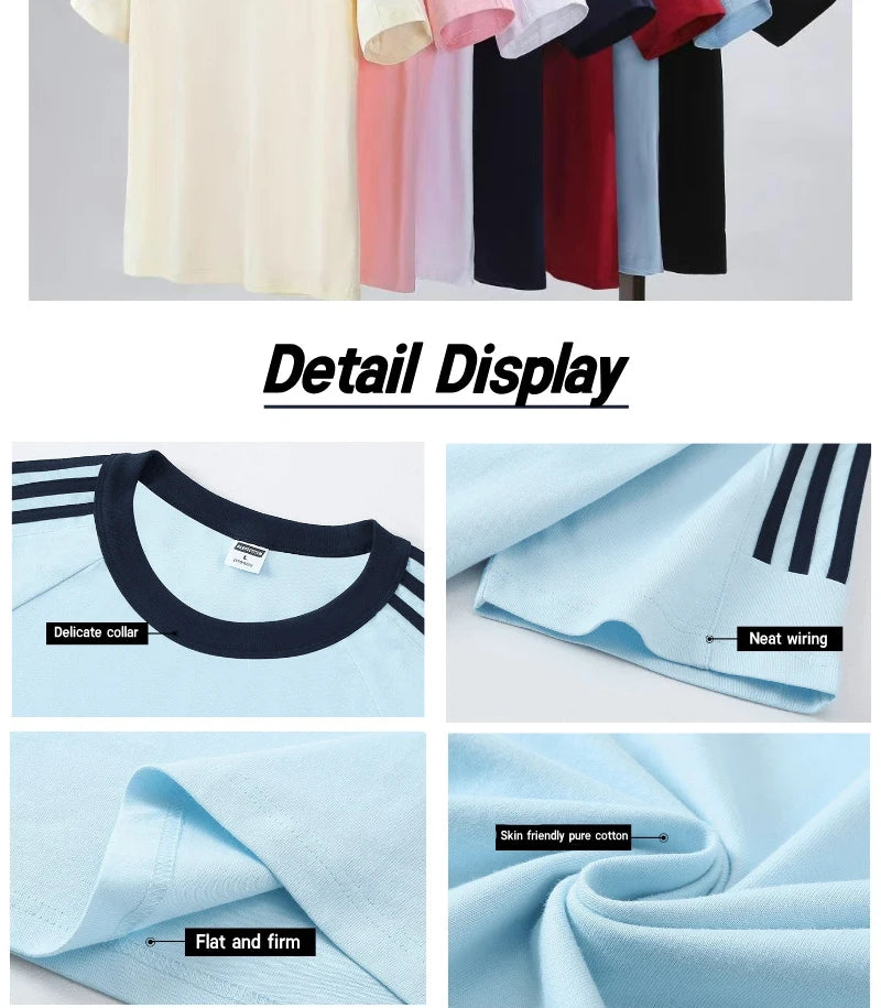 Street Youth Trendy Brand Pure Cotton T-shirt Customization, Printing Embroidered LOGO Logo DIY Club Customized Clothing Viralgem Store