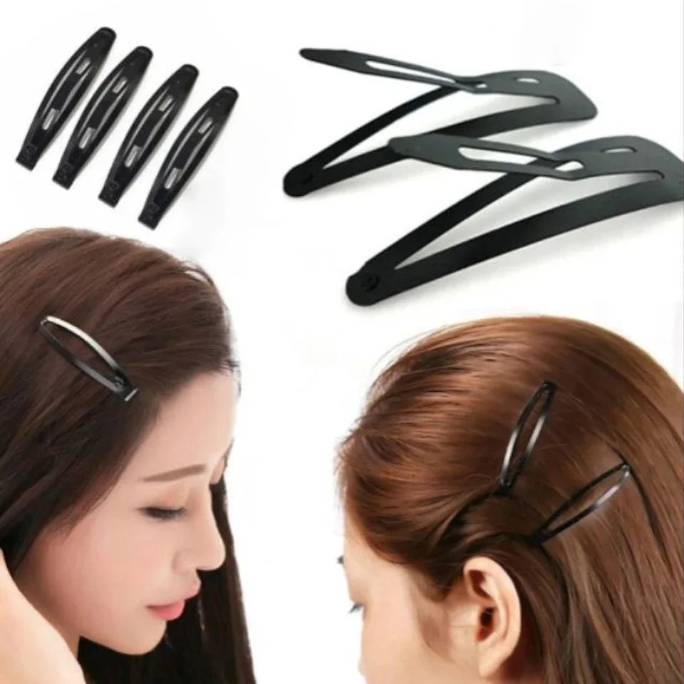 12Pcs/Set Black Hair Clip Woman Hair Barrettes Metal BB Clips Hairpins Headwear Small Pins Beauty Hairgrips Styling Accessories